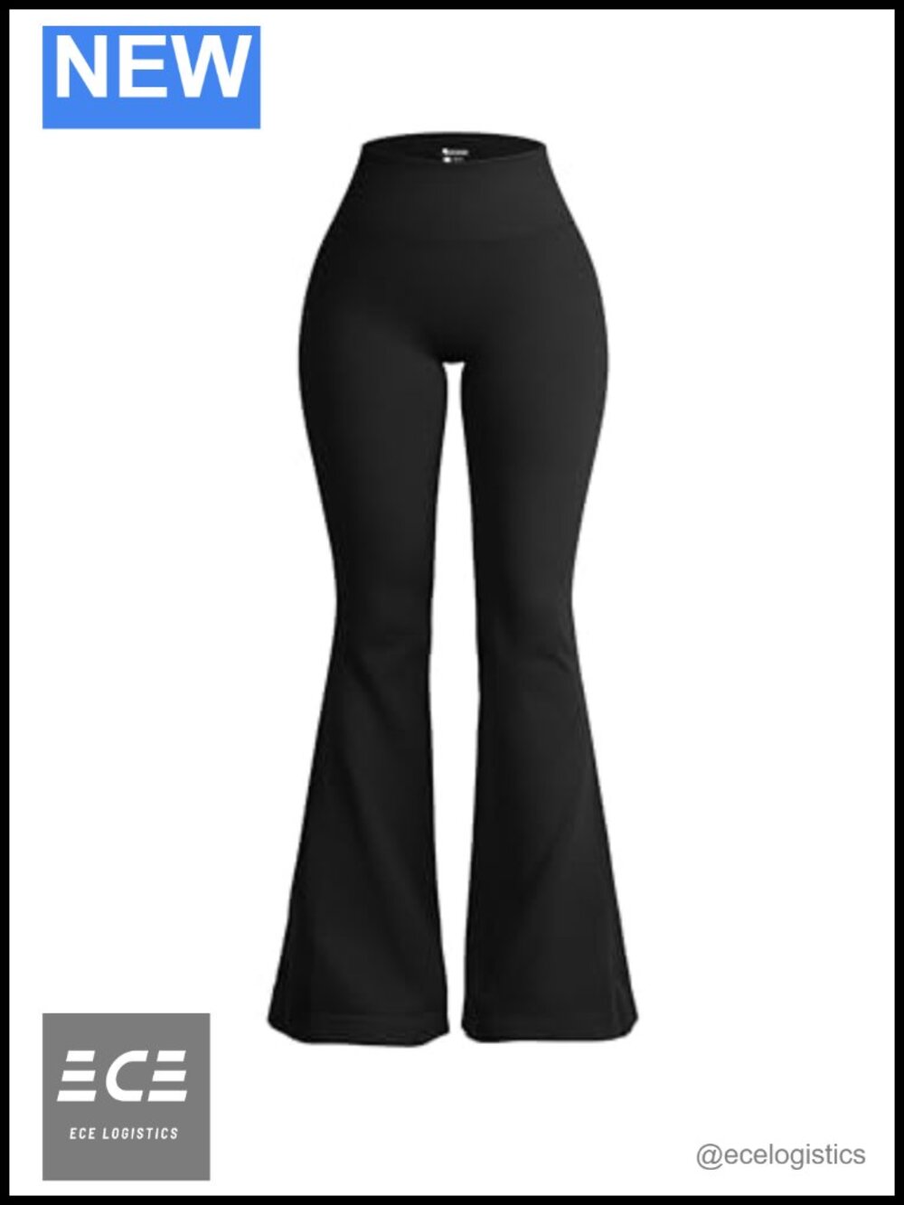 High Waisted Flared Yoga Leggings Bell Bottom Ribbed Stretch Casual Pants